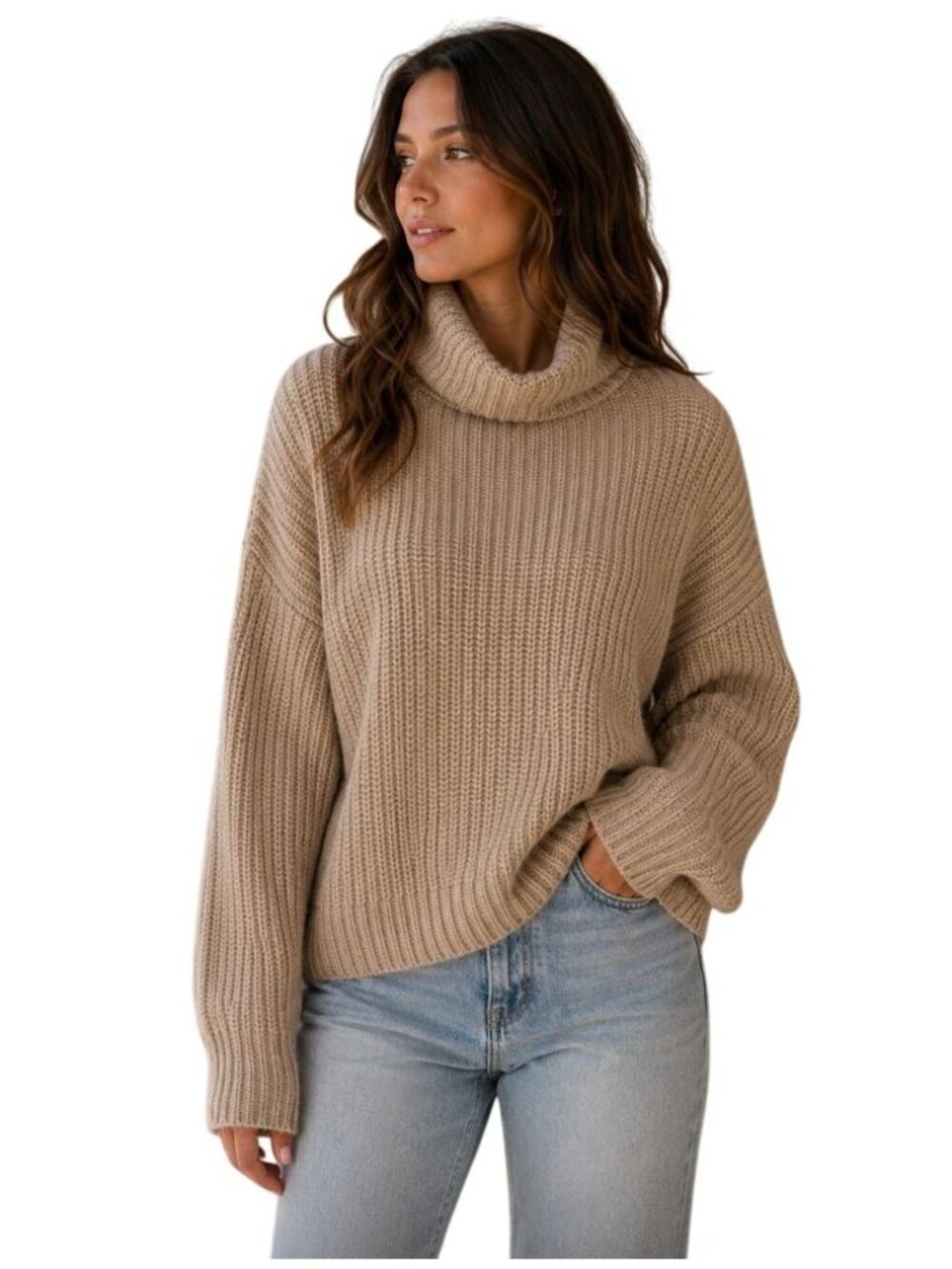 Anine Bing Sydney Sweater in Camel - Size L